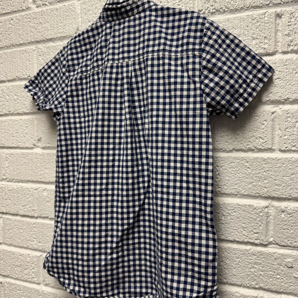 Jacadi Paris 8A 128cm Blue and White Checkered Shirt - Picture 9 of 9